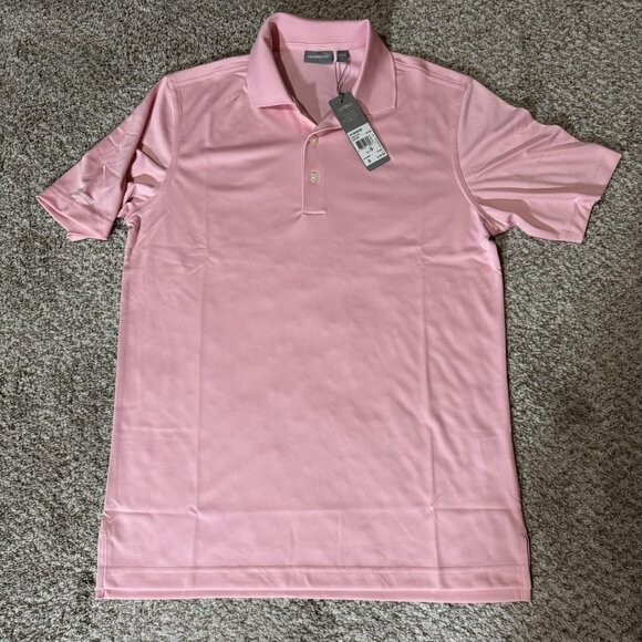 Ashworth Polo Shirt Mens Small Pink EZTEC2 Golf Moisture Wicking AC304S3M - Picture 1 of 8